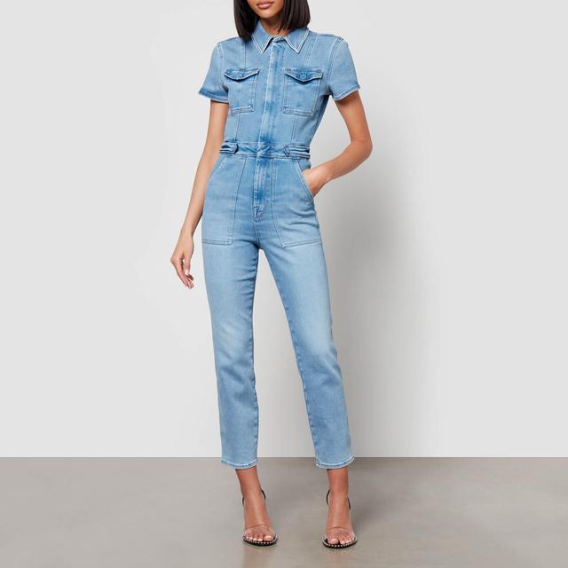 Good American Fit For Success Stretch-Denim Jumpsuit - XS on Productcaster.