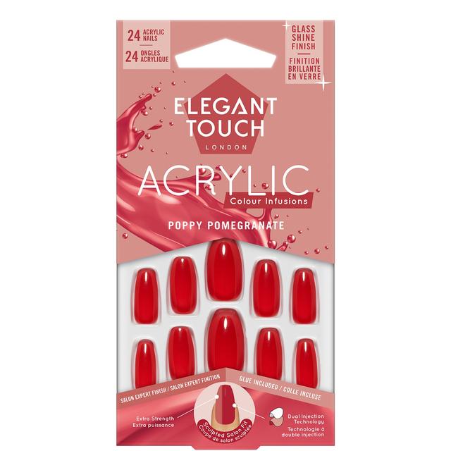 Elegant Touch Acrylic Nail Kit - Poppy Pomegranate on Productcaster.