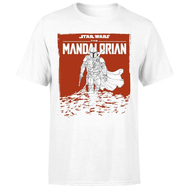 Star Wars The Mandalorian Storm Men's T-Shirt - White - L on Productcaster.