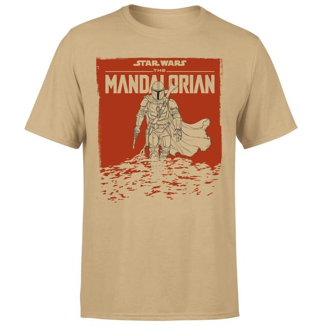 Star Wars The Mandalorian Storm Men's T-Shirt - Tan - XXL on Productcaster.