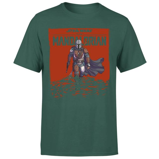 Star Wars The Mandalorian Storm Men's T-Shirt - Green - XS on Productcaster.