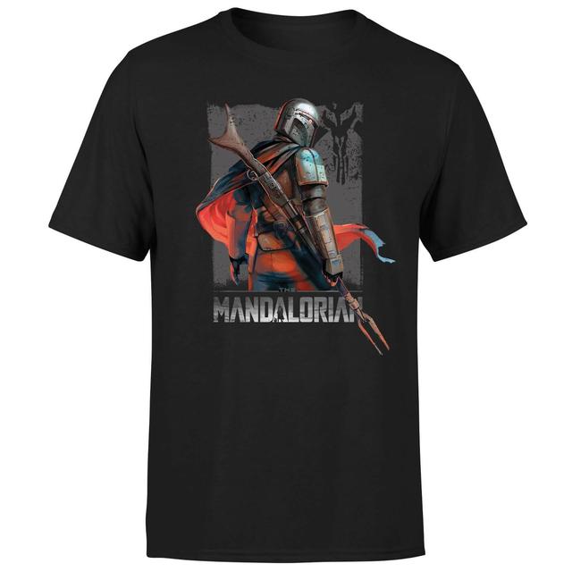 Star Wars The Mandalorian Colour Edit Men's T-Shirt - Black - L on Productcaster.