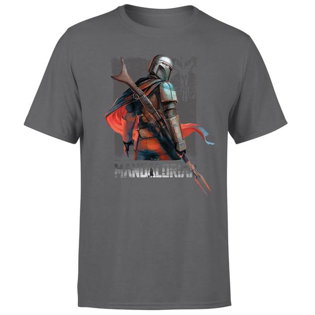 Star Wars The Mandalorian Colour Edit Men's T-Shirt - Charcoal - XS on Productcaster.