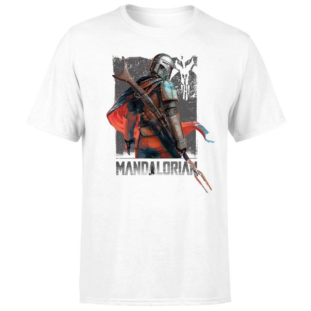 Star Wars The Mandalorian Colour Edit Men's T-Shirt - White - XXL on Productcaster.