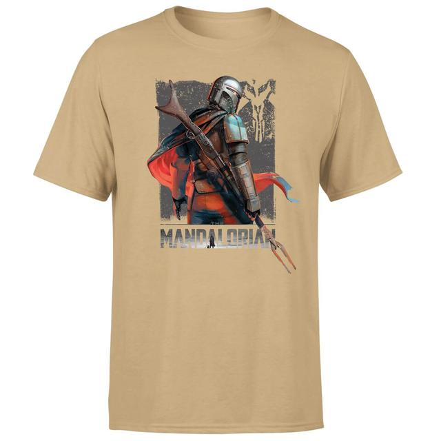 Star Wars The Mandalorian Colour Edit Men's T-Shirt - Tan - S on Productcaster.