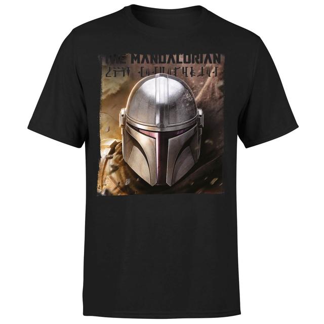 Star Wars The Mandalorian Focus Men's T-Shirt - Black - XS on Productcaster.