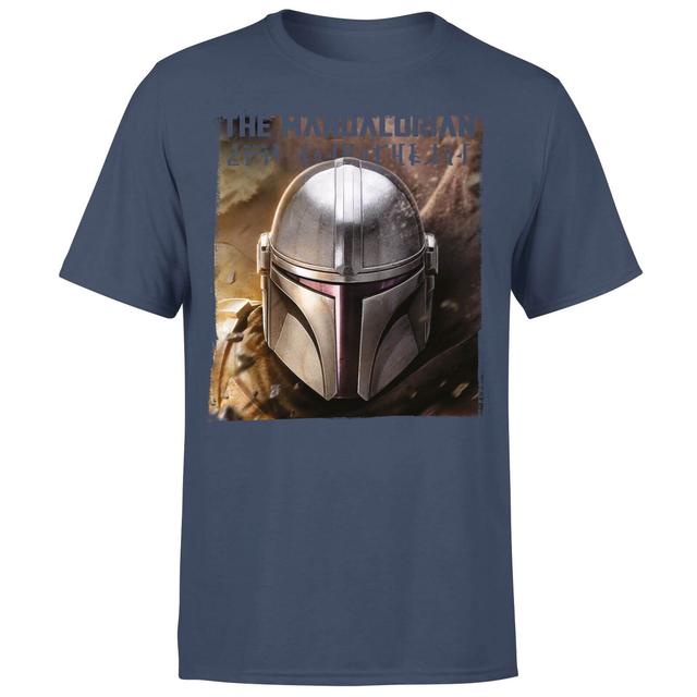 Star Wars The Mandalorian Focus Men's T-Shirt - Navy - M on Productcaster.