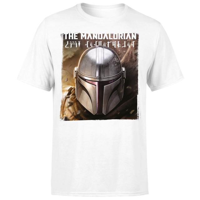 Star Wars The Mandalorian Focus Men's T-Shirt - White - XL on Productcaster.