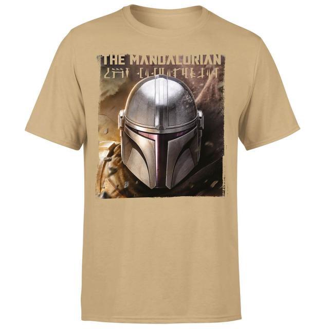 Star Wars The Mandalorian Focus Men's T-Shirt - Tan - S on Productcaster.