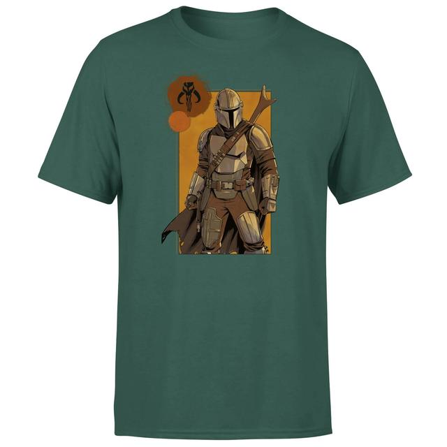 Star Wars The Mandalorian Composition Men's T-Shirt - Green - S on Productcaster.