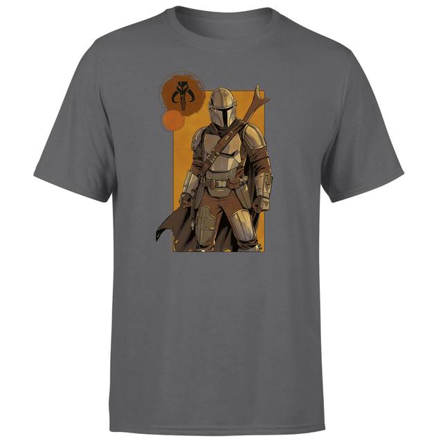 Star Wars The Mandalorian Composition Men's T-Shirt - Charcoal - XL on Productcaster.