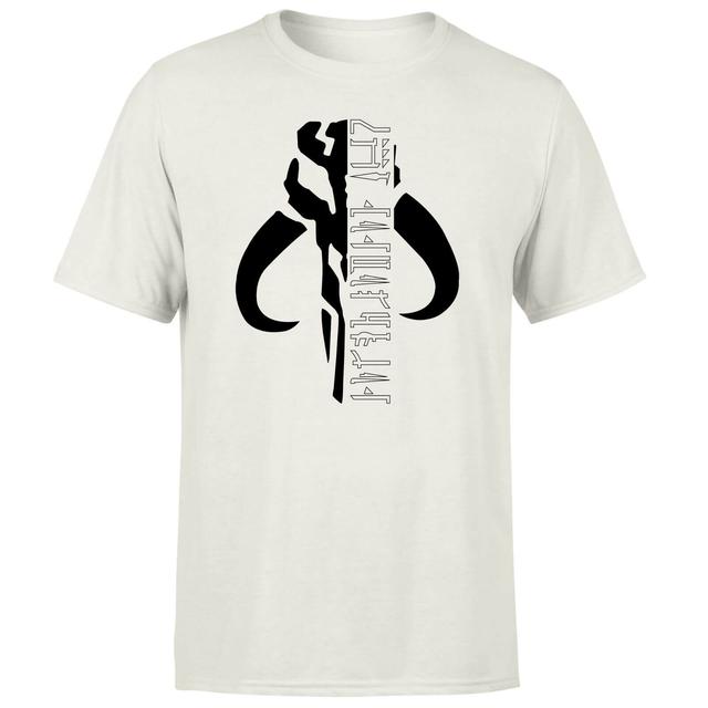 Star Wars The Mandalorian Mando Badge Men's T-Shirt - Cream - XL on Productcaster.