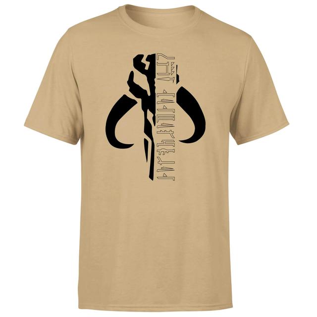 Star Wars The Mandalorian Mando Badge Men's T-Shirt - Tan - M on Productcaster.