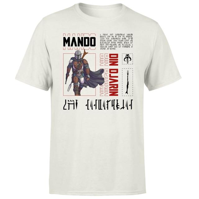 Star Wars The Mandalorian Biography Men's T-Shirt - Cream - L on Productcaster.