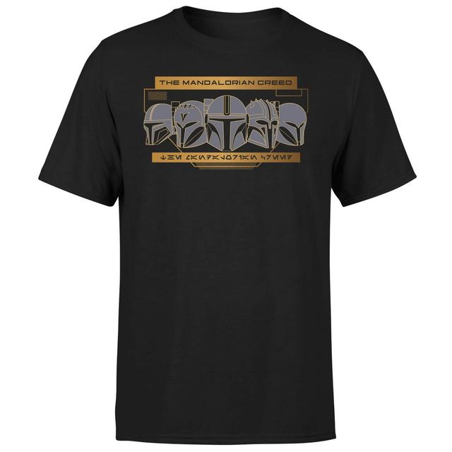 Star Wars The Mandalorian Creed Men's T-Shirt - Black - XL on Productcaster.