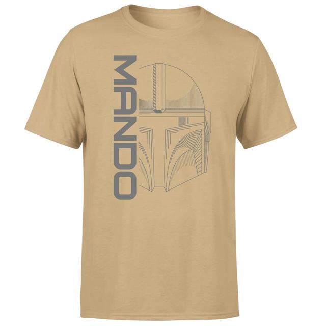 Star Wars The Mandalorian Mando Men's T-Shirt - Tan - XXL on Productcaster.