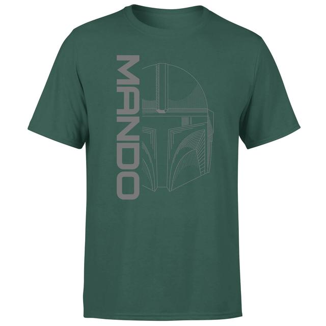 Star Wars The Mandalorian Mando Men's T-Shirt - Green - M on Productcaster.