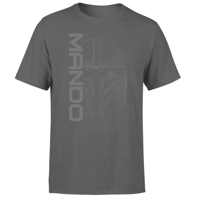 Star Wars The Mandalorian Mando Men's T-Shirt - Charcoal - M on Productcaster.