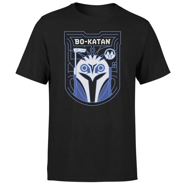 Star Wars The Mandalorian Bo-Katan Badge Men's T-Shirt - Black - L on Productcaster.