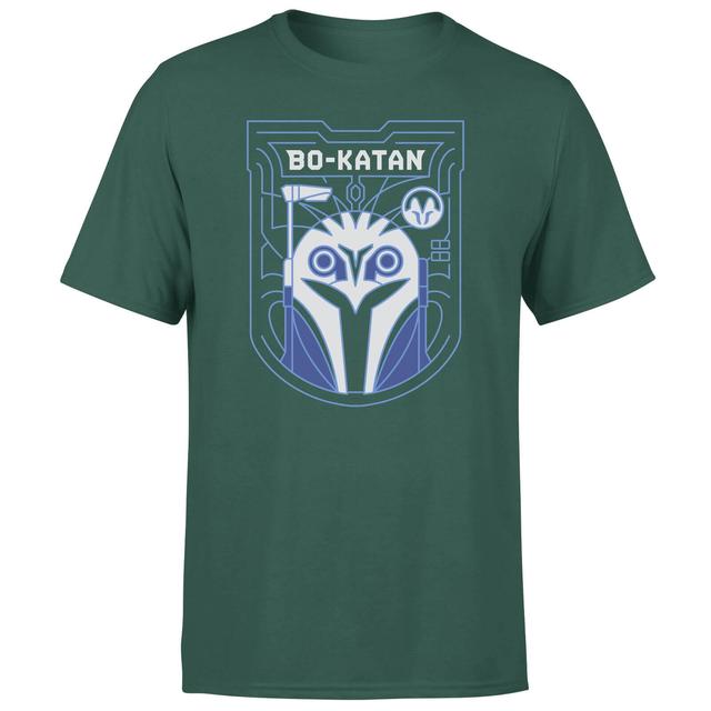 Star Wars The Mandalorian Bo-Katan Badge Men's T-Shirt - Green - S on Productcaster.