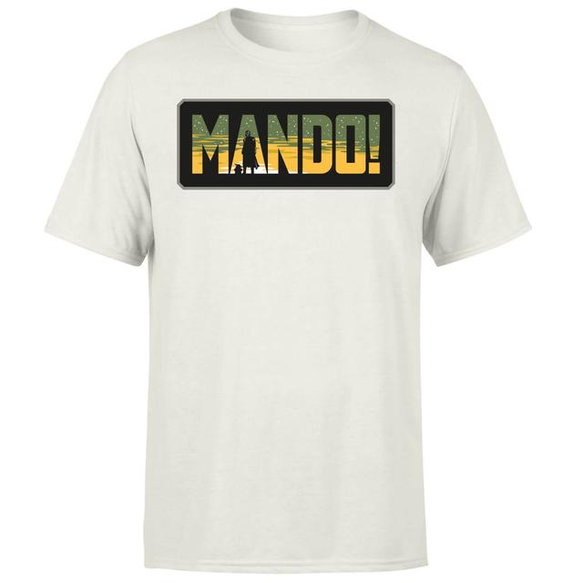 Star Wars The Mandalorian Mando! Men's T-Shirt - Cream - XL on Productcaster.