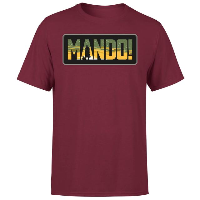 Star Wars The Mandalorian Mando! Men's T-Shirt - Burgundy - L on Productcaster.