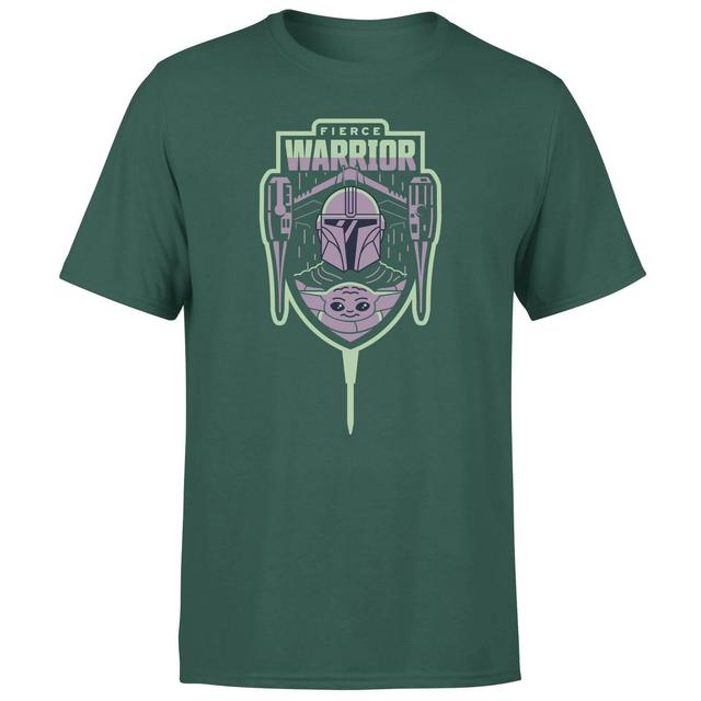 Star Wars The Mandalorian Fierce Warrior Men's T-Shirt - Green - M on Productcaster.