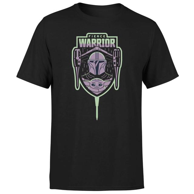 Star Wars The Mandalorian Fierce Warrior Men's T-Shirt - Black - XS on Productcaster.