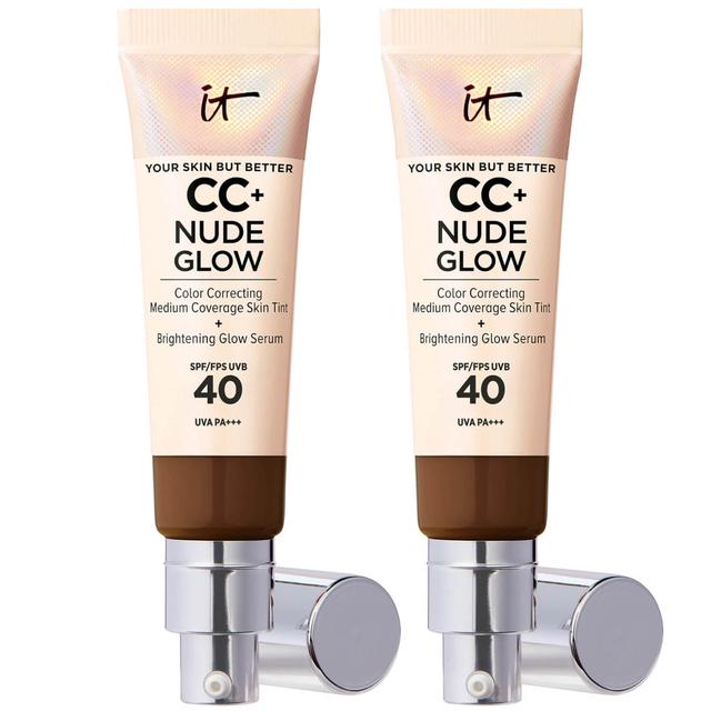 IT Cosmetics Nude Glow CC Cream 32ml Duo (Various Shades) - Neutral Deep on Productcaster.