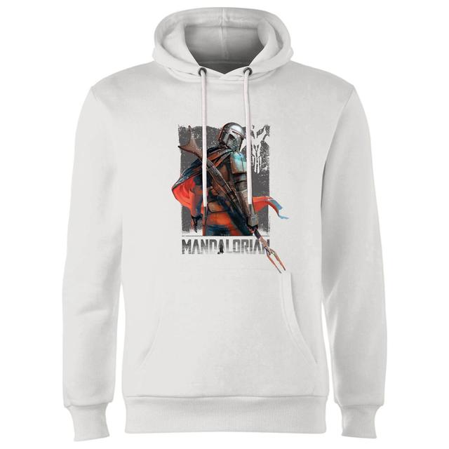 Star Wars The Mandalorian Colour Edit Hoodie - White - S on Productcaster.