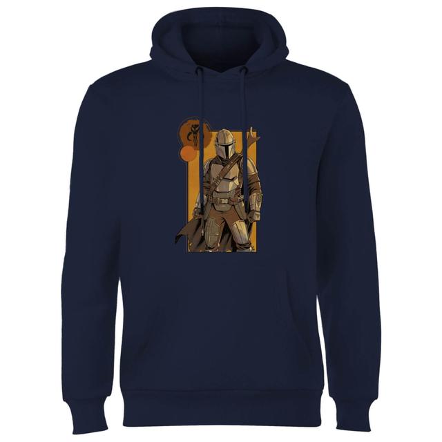 Star Wars The Mandalorian Composition Hoodie - Navy - S on Productcaster.