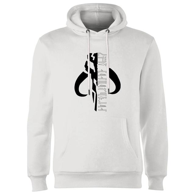 Star Wars The Mandalorian Mando Badge Hoodie - White - XL on Productcaster.