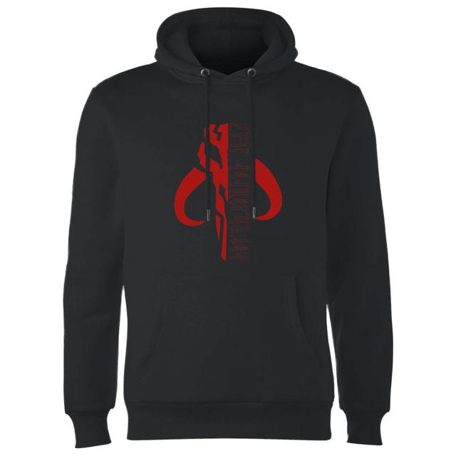 Star Wars The Mandalorian Mando Badge Hoodie - Black - L on Productcaster.