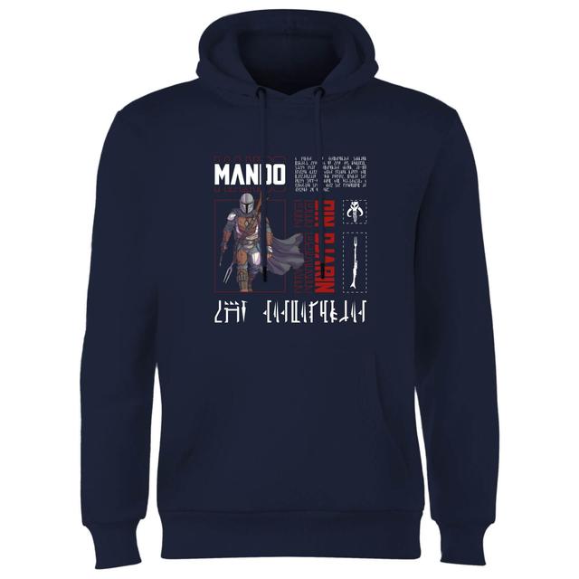 Star Wars The Mandalorian Biography Hoodie - Navy - XL on Productcaster.