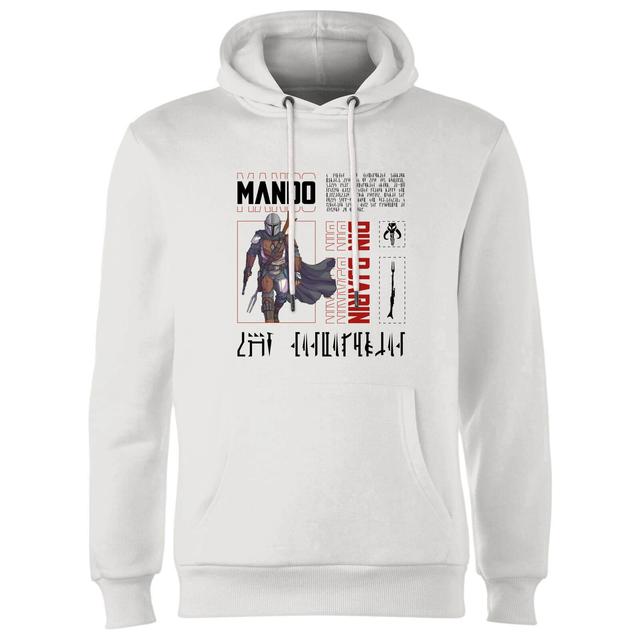 Star Wars The Mandalorian Biography Hoodie - White - M on Productcaster.