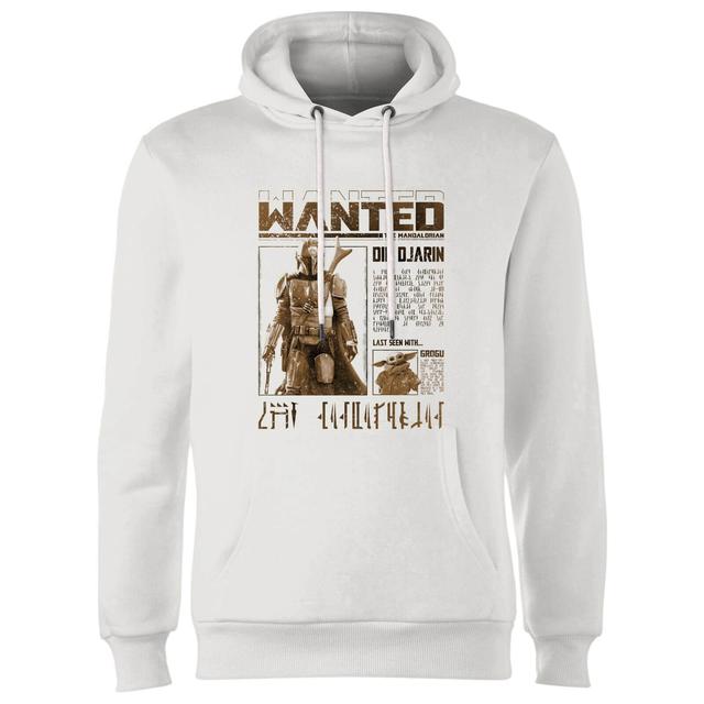 Star Wars The Mandalorian Wanted Hoodie - White - L on Productcaster.