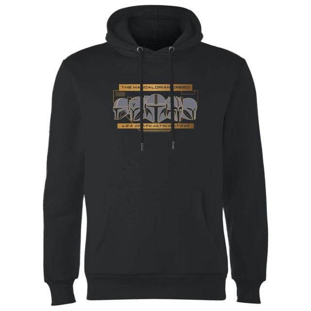 Star Wars The Mandalorian Creed Hoodie - Black - M on Productcaster.