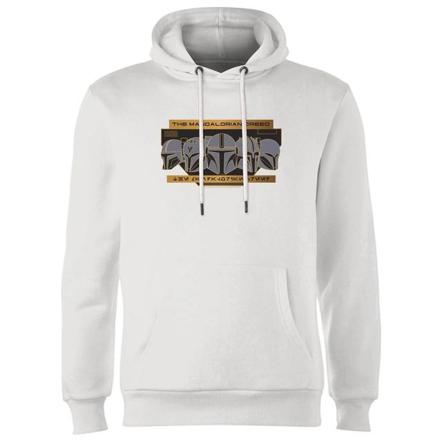 Star Wars The Mandalorian Creed Hoodie - White - S on Productcaster.