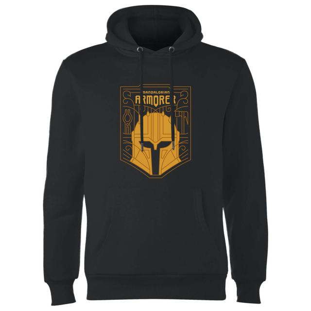 Star Wars The Mandalorian The Armorer Badge Hoodie - Black - S on Productcaster.