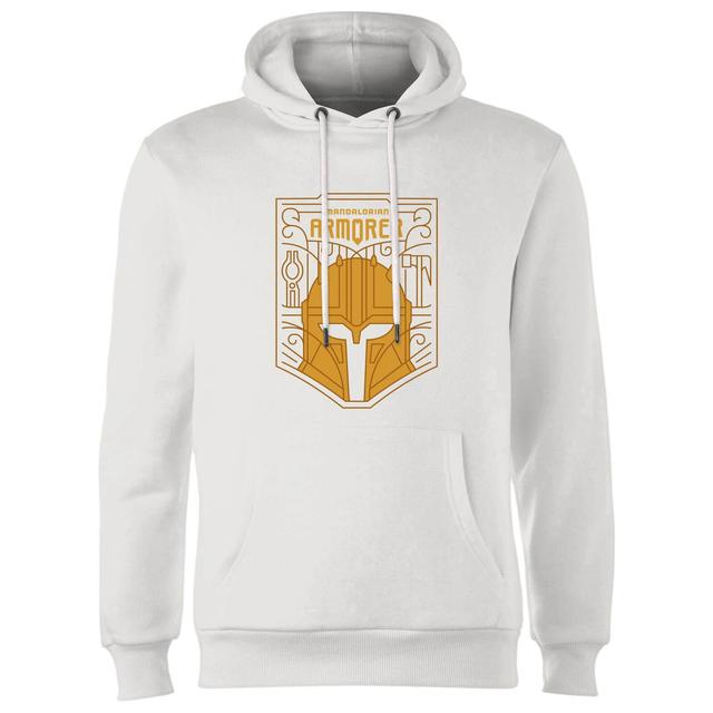 Star Wars The Mandalorian The Armorer Badge Hoodie - White - L on Productcaster.