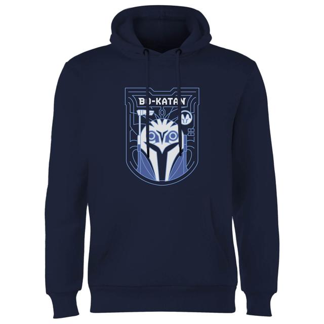 Star Wars The Mandalorian Bo-Katan Badge Hoodie - Navy - S on Productcaster.