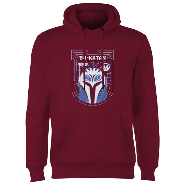 Star Wars The Mandalorian Bo-Katan Badge Hoodie - Burgundy - XL on Productcaster.