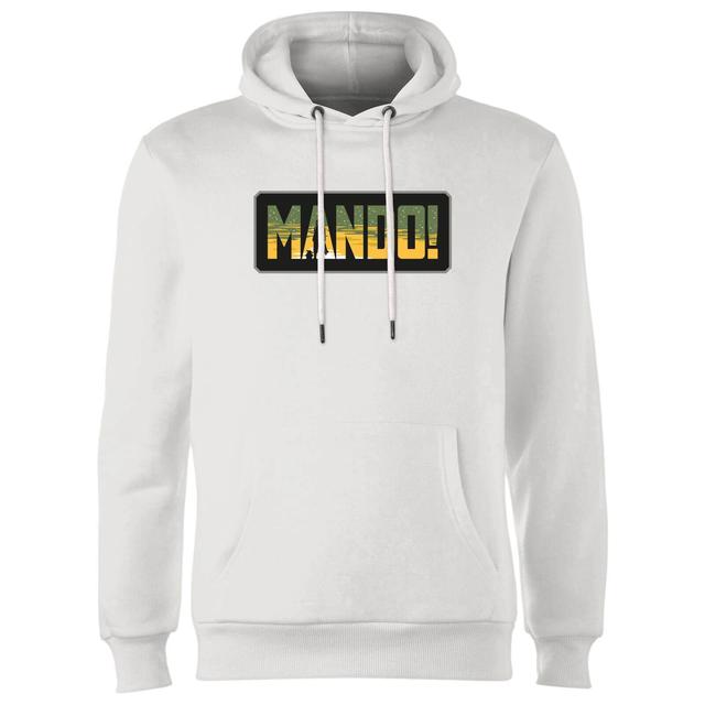 Star Wars The Mandalorian Mando! Hoodie - White - L on Productcaster.