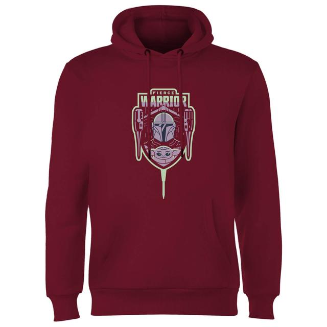 Star Wars The Mandalorian Fierce Warrior Hoodie - Burgundy - M on Productcaster.