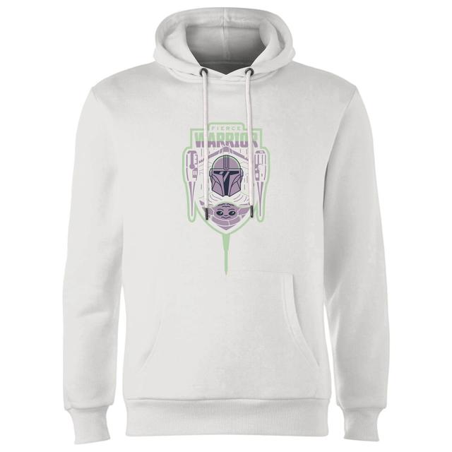 Star Wars The Mandalorian Fierce Warrior Hoodie - White - XL on Productcaster.