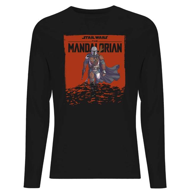 Star Wars The Mandalorian Storm Men's Long Sleeve T-Shirt - Black - L on Productcaster.