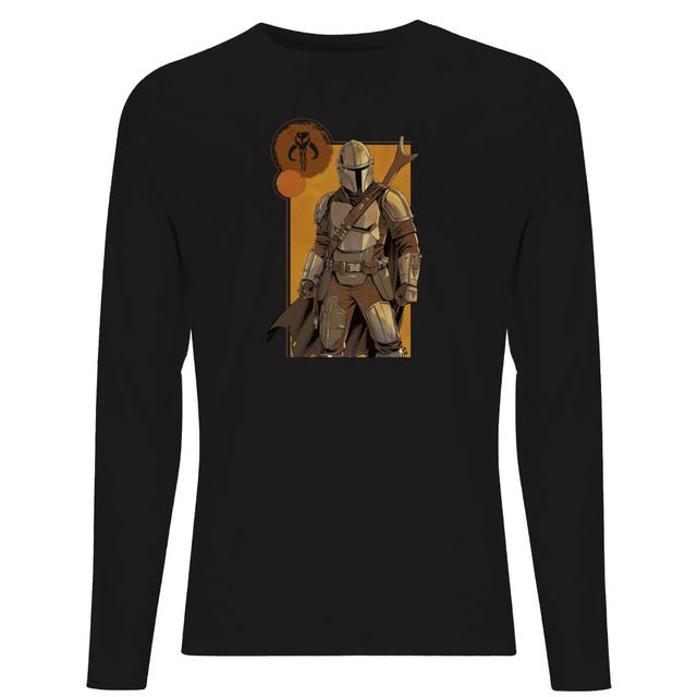 Star Wars The Mandalorian Composition Men's Long Sleeve T-Shirt - Black - S on Productcaster.