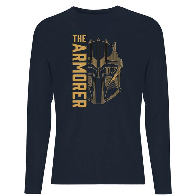 Star Wars The Mandalorian The Armorer Men's Long Sleeve T-Shirt - Navy - S on Productcaster.