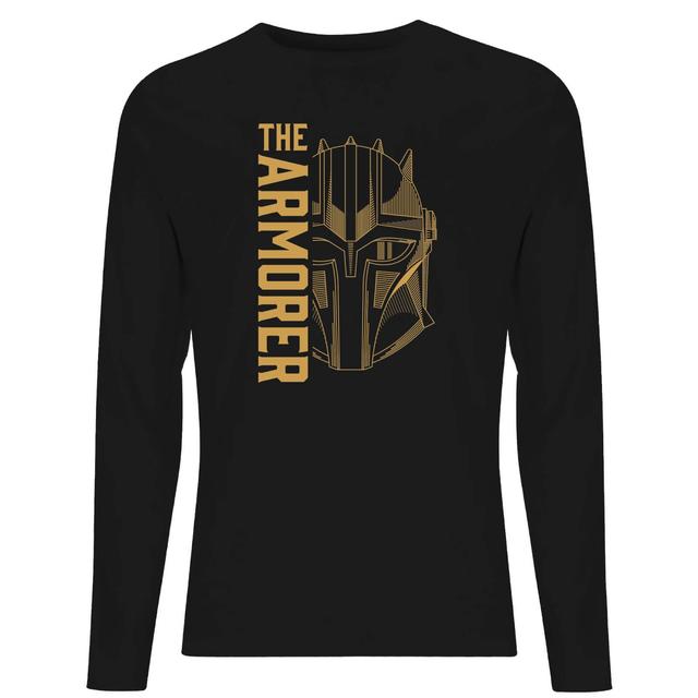 Star Wars The Mandalorian The Armorer Men's Long Sleeve T-Shirt - Black - S on Productcaster.