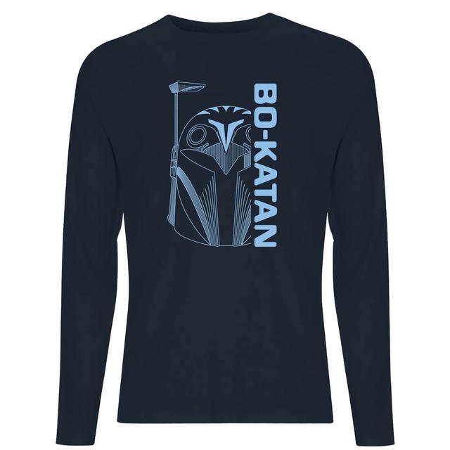 Star Wars The Mandalorian Bo-Katan Men's Long Sleeve T-Shirt - Navy - XXL on Productcaster.